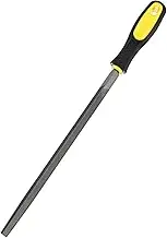 uxcell Triangular Metal File 10 Inch, High Carbon Steel File Diamond File Hand File W PVC Grip Handle for Wood/Metal/Ceramic/Glass/Stone/Jewelry/Tile/Model/DIY/Sharpening File