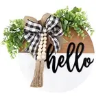 Welcome Door Sign/Rustic Home Decor for Front Door Bedroom Wood Hanging1689