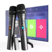Professional VHF Wireless Microphone Handheld Mic System Karaoke with Receiver