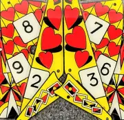 Gottlieb Spot-A-Card Pinball Machine Playfield Plastic Set NEW Silk Screened