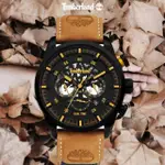 【TIMBERLAND】天柏嵐 HENNIKER 美式潮流兩地時間皮帶腕錶-46MM(TDWGF2100602)