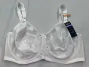 Bali Classic Support Full Coverage Bra Underwire Size 46DD White 0180 NWT