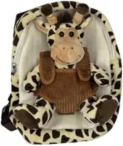 Bliss Gifts & Homewares Stuffed Backpack I Soft Plush Toddler Backpacks with Straps I Cute and Fashionable Zippered Bags I Bag for Boys Girls Kids School Nursery Travel