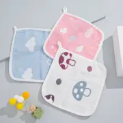 3 PCS Thick Soft Cotton Square HANKIES Face Washer Mini Towel for Baby Toddler