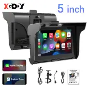 XGODY 5'' Portable Carplay Wireless Android Auto MP5 Motorcycle Stereo Radio
