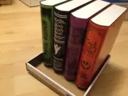 ANIMATED SPOOKY TILTING SLIDING CREAKING NOISES BOOKS GEMMY PROP