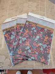 Staples Pep Rally Book Covers Book Sox Lot 3 Blue Floral Matches Other Listing