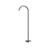 VITO BERTONI AQUAZZONE Floor Standing Bath Spout - Gooseneck - Brushed Nickel