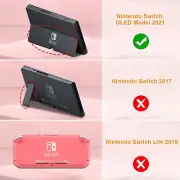 for Nintendo Switch OLED Model 2021 with 2 Game Card Slots - Kids Fri Kids Case