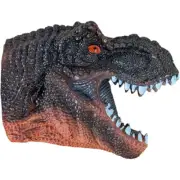 Dinosaur T-REX Hand Puppet Rubber Toy Kids Size Dino Head Face Move Mouth