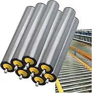 8 Pieces Durable PVC Rollers, 25 38 50 60 Inch Diam Transmission Replacement Part for Factories Warehouses & Woodworking, Unpowered Industrial Conveyor Roller(D-25MM/1IN,L-800MM/31.5in)