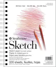 Strathmore Sketch Spiral Paper Pad 8.5"X11"-100 Sheets P255081