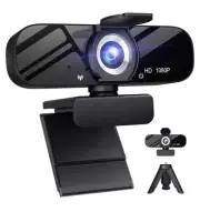 1080P Webcam with Microphone,Plug and Play USB Computer Camera for Conferencing,