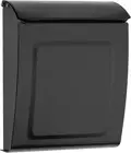 Architectural Mailboxes Aspen Galvanized Steel Locking Wall Mount 2594B-10 Black