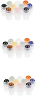 Healeved 3sets Essential Oil Bottle Jade Ball Roller Balls for Essential Oils Small Oil Bottles Quartz Bottle Roller Ball Bottle Glass Roller Bottles for Oils Essential Oil Roller 10pcs*3