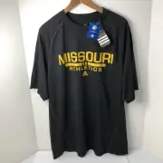 Adidas Climalite 100% Polyester Mens T-shirt Univ. Missouri Athletics New w/Tags