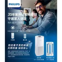 在飛比找森森購物網優惠-Philips 飛利浦 桌上型 UVC 感應語音殺菌燈 (P