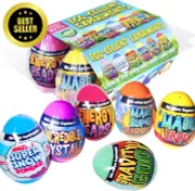 Be Amazing Toys, Egg-Cellent Experiments 1/2 Dozen Carton, Crack Them Open and H