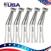 5Pcs Dental 1:1 Low Speed Contra Angle Handpiece Push FG 1.6mm Burs