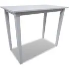 NNEVL Wooden Bar Table White