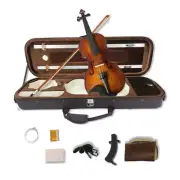 3/4 Acoustic Violin Kit 4 String Solid wood Violin Ebony Maple Spruce Fittings