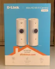 D-Link WiFi Security Camera HD Mini Indoor 2-Pack New