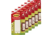 3M Command Picture Poster Hanging Strips Large White Pack 4 Pairs Pack 6
