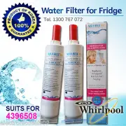 2 X 4396508 FRIDGE FILTER AQUA BLUE H20