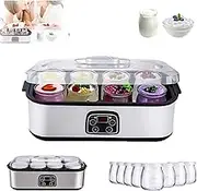 Probiotic Yogurt Motor, Yogurt Maker with Adjustable Temperature Control, Probiotic Yogurt Motor - Yogurt Machine, Ultimate Yogurt Maker Machine, Yogurt Maker with Temperature Control (Gray)