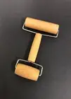 Double-ends Wooden Rolling Pin Manual Push Dough Roller Cookie Pizza Baking Tool