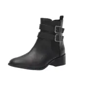 Kenneth Cole Reaction Women's Salt Biker Jewel Chelsea Booties Black Size 5 1/2