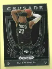 RUI HACHIMURA 2019 PANINI PRIZM CRUSADES ROOKIE RC # 5! STAR!