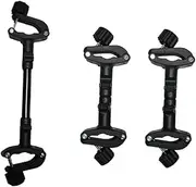 OFFIGAM 3Pcs Adjustable Twin Stroller Connector Lightweight Durable Pram Accessory for Connecting Two Single Strollers Into for Newborns Families with Two
