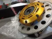 Racing Clutch Twin Disc Flywheel Kit For 93-99 ECLIPSE TALON GST TSI FWD 7 Bolt
