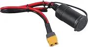 XT60 Female to Car Adapter Female Socket Cable Wire 30Amp Car Outlet Adapter Cord with Waterproof Guard