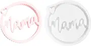 Mothers Day Resin Molds,Handmade Molds Mother's Day Ornaments | Round Creative Craft Tool Mould for Memorial Craft Home Wall Birthday Mom Decoration