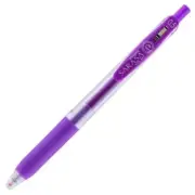 Zebra Sarasa Clip Gel Retractable Pen Fine .5mm Purple Voilet Office School Home