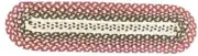 IHF Home Decor Highland Oval Runner 13" X 48" Natural Jute Material