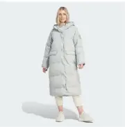 New Adidas Women Big Baffle Coat HZ5710. White. With Tag. Size L.
