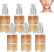 Brightening Face Cream with Vitamin C, Niacinamide & Hyaluronic Acid, Dark Spot Corrector Moisturizer, Anti Aging Face Cream, Uneven Tone Treatment, Lightweight Daily Hydrating Cream (6pcs)