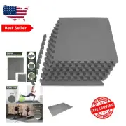 24 Sq Ft Puzzle Exercise Mat - Dense EVA Foam for Safe & Comfortable Workouts