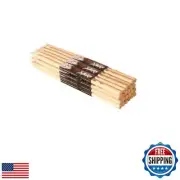 On-Stage Hickory 7A Nylon Tip Drumsticks, 12 Pairs
