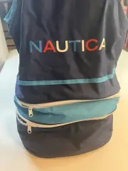 Nautica Beach Bag Cooler Tote Mesh Towel Carrier Backpack Insulated Collapsible