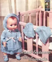 PEDIGREE DOLL SET for 18" & 20" / 3ply - COPY doll knitting pattern