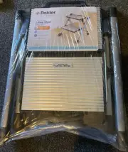 TWO STEP STOOL LADDER POLDER GREY BLACK LADDER NEW