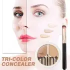 Tri Color Face Concealer Contour Palette With Brush Skin AU For LightMedium E3K2