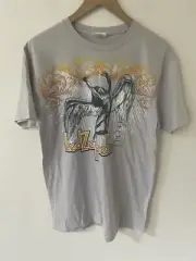Bay Island Led Zeppelin T-Shirt Graphic Men's L Gray Festival Short Sleeve New