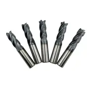 5PCS 1/2'' Carbide Square End Mill Bits Set, Milling Bits