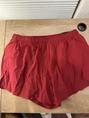 Gilly Hicks Shorts dark red medium Athletic Running Zip Pocket Liner Activewear