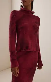 [Gabriela Hearst] Diana Cashmere Cropped Turtleneck Sweater